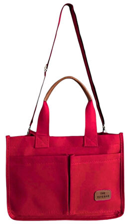 ÜÇ GÖZLÜ THE TOTE BAG KANVAS KADIN EL OMUZ ÇANTA ÇAPRAZ ASKILI 21X32x12cm