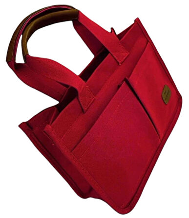 ÜÇ GÖZLÜ THE TOTE BAG KANVAS KADIN EL OMUZ ÇANTA ÇAPRAZ ASKILI 21X32x12cm