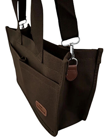 ÜÇ GÖZLÜ THE TOTE BAG KANVAS KADIN EL OMUZ ÇANTA ÇAPRAZ ASKILI 21X32x12cm