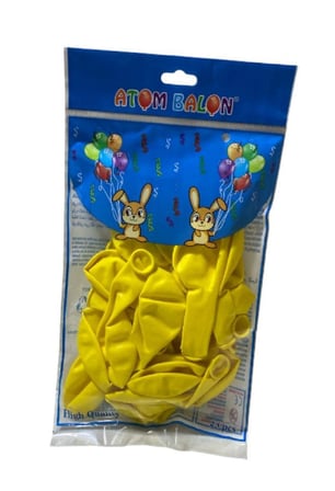 25 Adet Sarı  Balon Seti 2614