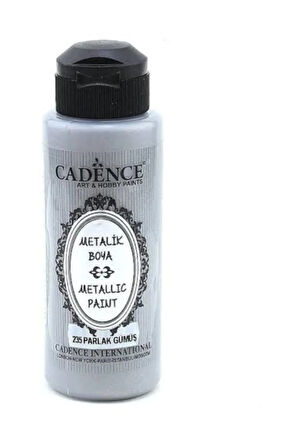 Metalik Boya 120 ml  235 Parlak Gümüş