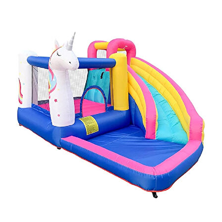 Unicorn Şişme Oyun Parkı Şişme Çocuk Oyun Parkı Şişme Bahçe Oyun Parkı