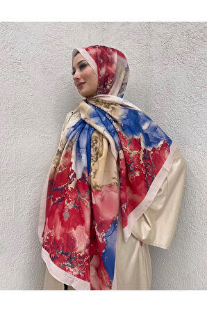 Yeni Sezon Lotus Desen Soft Pamuk Rahat ve Zarif Şal
