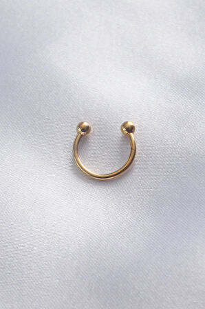 316L Cerrahi Çelik Minimal Toplu Gold Renk Halka Piercing