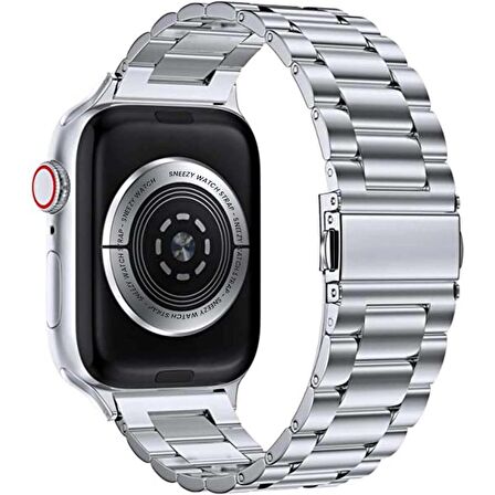 Apple Watch Ultra Seri 49mm Uyumlu Ironweft Döküm Çelik Metal Kordon