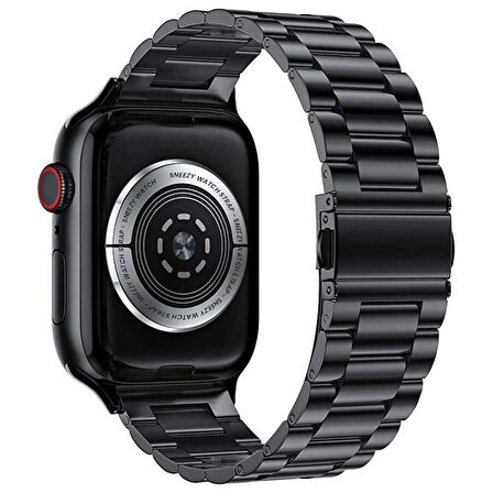 Apple Watch 42mm 44mm 45mm Watch Seri 3 4 5 6 7 Se Uyumlu Ironweft Döküm Çelik Metal Kordon