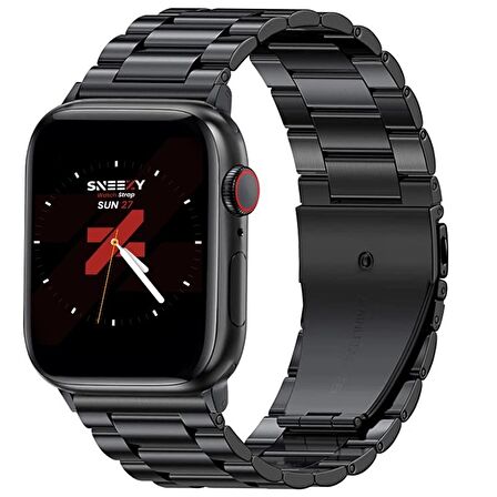 Apple Watch 38mm 40mm 41mm Watch Seri 3 4 5 6 7 Se Uyumlu Ironweft Döküm Çelik Metal Kordon