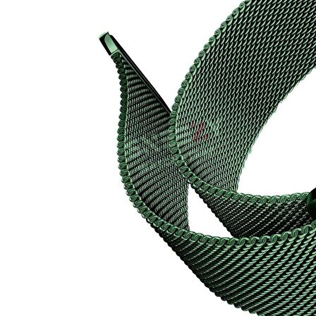Apple Watch 38mm 40mm 41mm Seri 3 4 5 6 7 8 Se Uyumlu Woven Wire Tasarım Metal Hasır Kordon