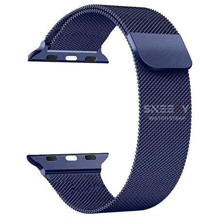 Apple Watch 38mm 40mm 41mm Seri 3 4 5 6 7 8 Se Uyumlu Woven Wire Tasarım Metal Hasır Kordon