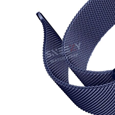 Apple Watch 38mm 40mm 41mm Seri 3 4 5 6 7 8 Se Uyumlu Woven Wire Tasarım Metal Hasır Kordon