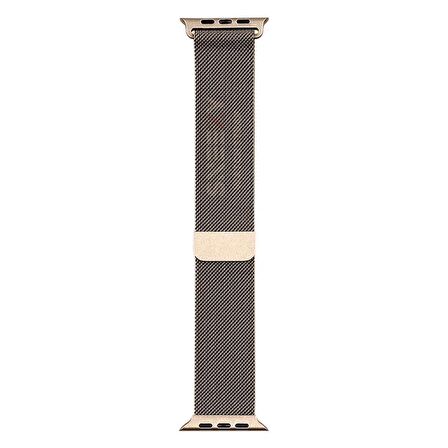 Apple Watch 38mm 40mm 41mm Seri 3 4 5 6 7 8 Se Uyumlu Woven Wire Tasarım Metal Hasır Kordon