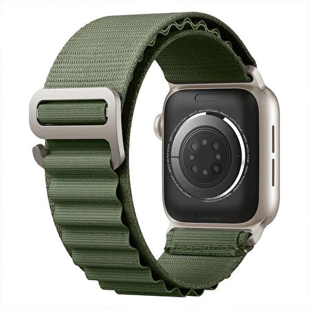 Apple Watch 42mm 44mm 45mm Seri 1 2 3 4 5 6 7 8 Se Uyumlu Frost Alpine Loop Kordon