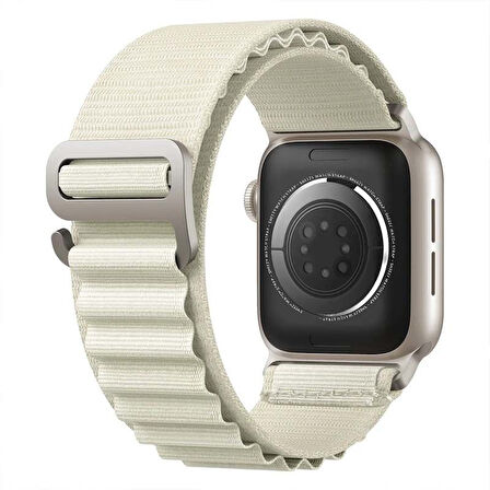 Apple Watch 42mm 44mm 45mm Seri 1 2 3 4 5 6 7 8 Se Uyumlu Frost Alpine Loop Kordon