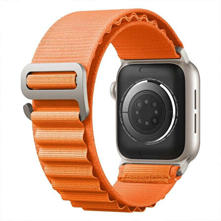 Apple Watch 42mm 44mm 45mm Seri 1 2 3 4 5 6 7 8 Se Uyumlu Frost Alpine Loop Kordon