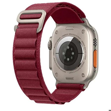 Apple Watch 49mm Ultra Seri Uyumlu Frost Alpine Loop Kordon