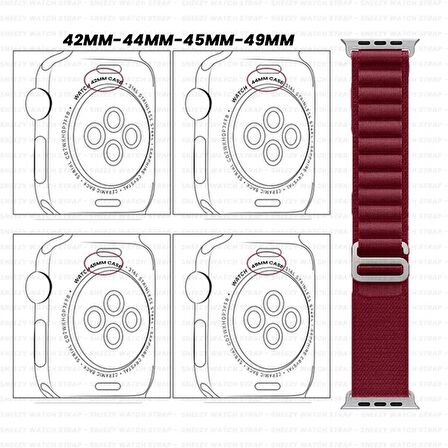 Apple Watch 49mm Ultra Seri Uyumlu Frost Alpine Loop Kordon