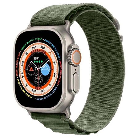 Apple Watch 49mm Ultra Seri Uyumlu Frost Alpine Loop Kordon
