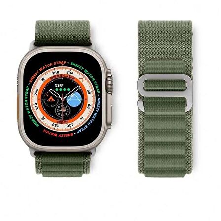 Apple Watch 49mm Ultra Seri Uyumlu Frost Alpine Loop Kordon