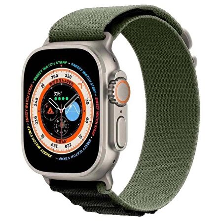 Apple Watch 49mm Ultra Seri Uyumlu Frost Alpine Loop Kordon