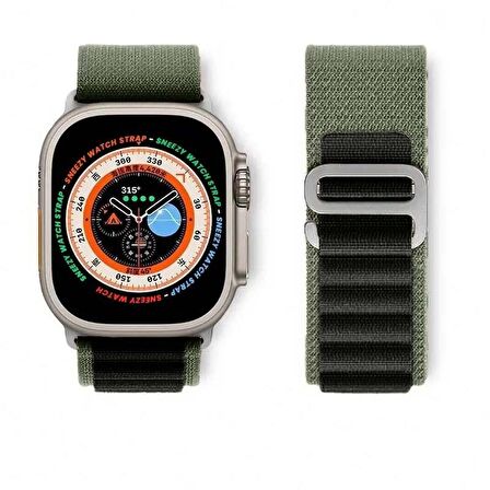 Apple Watch 49mm Ultra Seri Uyumlu Frost Alpine Loop Kordon