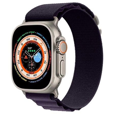 Apple Watch 49mm Ultra Seri Uyumlu Frost Alpine Loop Kordon