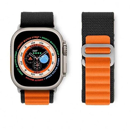 Apple Watch 49mm Ultra Seri Uyumlu Frost Alpine Loop Kordon
