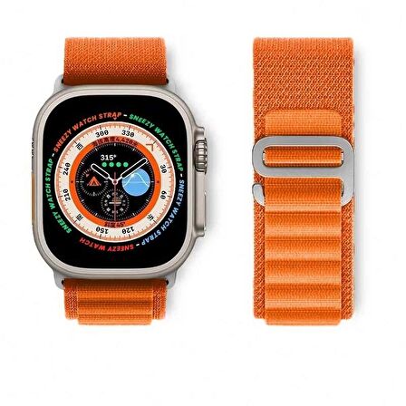 Apple Watch 49mm Ultra Seri Uyumlu Frost Alpine Loop Kordon