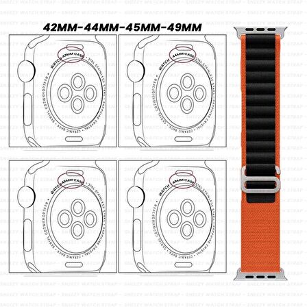 Apple Watch 49mm Ultra Seri Uyumlu Frost Alpine Loop Kordon