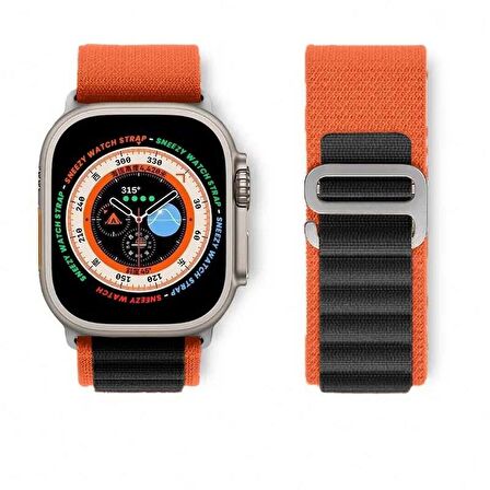 Apple Watch 49mm Ultra Seri Uyumlu Frost Alpine Loop Kordon