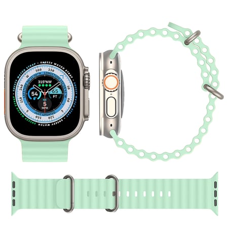 Apple Watch 38mm 40mm 41mm Seri 1 2 3 4 5 6 7 8 Se Uyumlu Seaflex Ocean Silikon Kordon