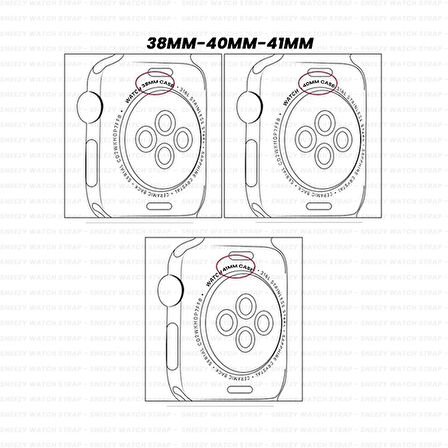 Apple Watch 38mm 40mm 41mm Seri 1 2 3 4 5 6 7 8 Se Uyumlu Seaflex Ocean Silikon Kordon