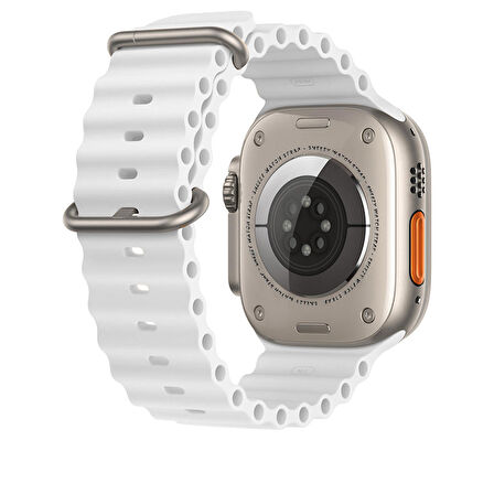 Apple Watch 42mm 44mm 45mm Seri 1 2 3 4 5 6 7 8 Se Uyumlu Seaflex Ocean Silikon Kordon