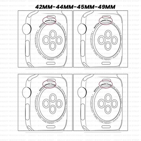 Apple Watch 42mm 44mm 45mm Seri 1 2 3 4 5 6 7 8 Se Uyumlu Seaflex Ocean Silikon Kordon