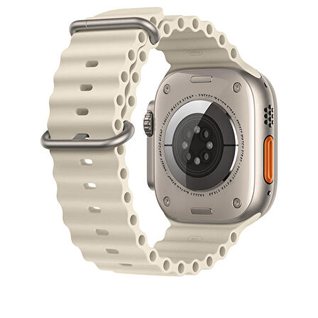 Apple Watch 42mm 44mm 45mm Seri 1 2 3 4 5 6 7 8 Se Uyumlu Seaflex Ocean Silikon Kordon