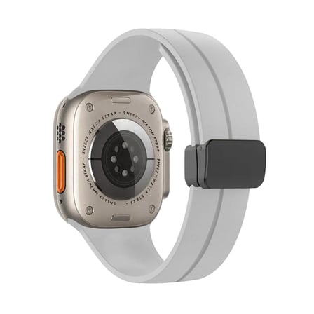 Apple Watch 49mm Ultra Seri Uyumlu Coastal Manyetik Tokalı Silikon Kordon
