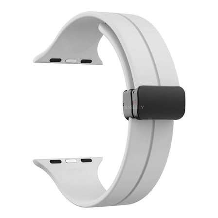 Apple Watch 49mm Ultra Seri Uyumlu Coastal Manyetik Tokalı Silikon Kordon