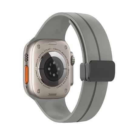 Apple Watch 49mm Ultra Seri Uyumlu Coastal Manyetik Tokalı Silikon Kordon