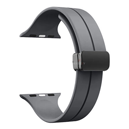 Apple Watch 42mm 44mm 45mm Seri 1 2 3 4 5 6 7 8 Se Uyumlu Coastal Manyetik Tokalı Silikon Kordon