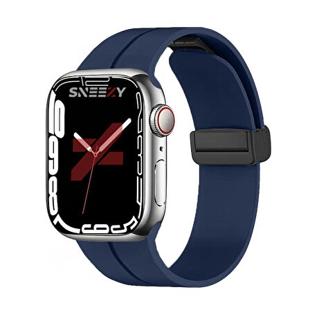 Apple Watch 42mm 44mm 45mm Seri 1 2 3 4 5 6 7 8 Se Uyumlu Coastal Manyetik Tokalı Silikon Kordon