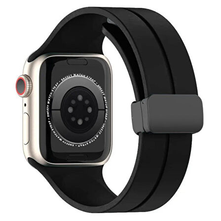 Apple Watch 42mm 44mm 45mm Seri 1 2 3 4 5 6 7 8 Se Uyumlu Coastal Manyetik Tokalı Silikon Kordon