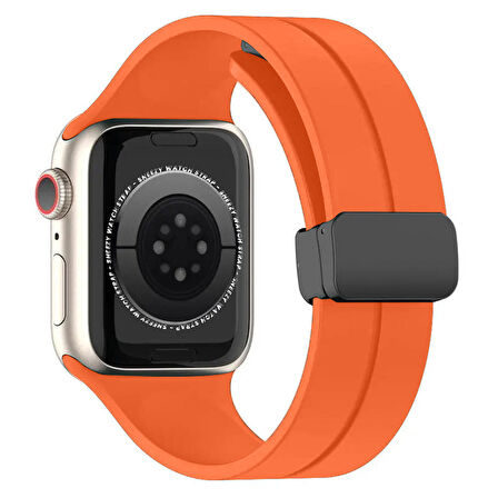 Apple Watch 42mm 44mm 45mm Seri 1 2 3 4 5 6 7 8 Se Uyumlu Coastal Manyetik Tokalı Silikon Kordon