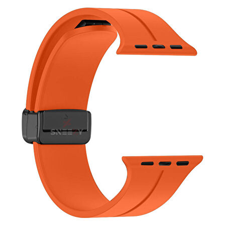 Apple Watch 42mm 44mm 45mm Seri 1 2 3 4 5 6 7 8 Se Uyumlu Coastal Manyetik Tokalı Silikon Kordon