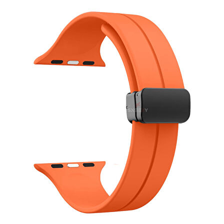 Apple Watch 42mm 44mm 45mm Seri 1 2 3 4 5 6 7 8 Se Uyumlu Coastal Manyetik Tokalı Silikon Kordon