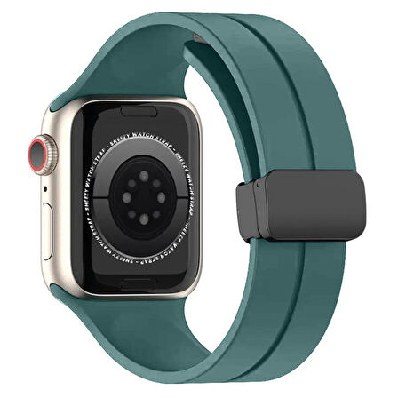 Apple Watch 38mm 40mm 41mm Seri 1 2 3 4 5 6 7 8 Se Uyumlu Coastal Manyetik Tokalı Silikon Kordon