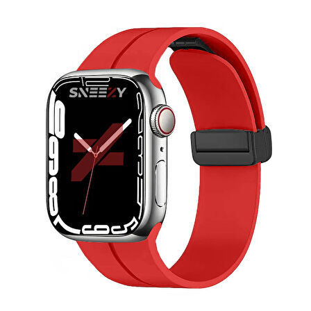 Apple Watch 38mm 40mm 41mm Seri 1 2 3 4 5 6 7 8 Se Uyumlu Coastal Manyetik Tokalı Silikon Kordon