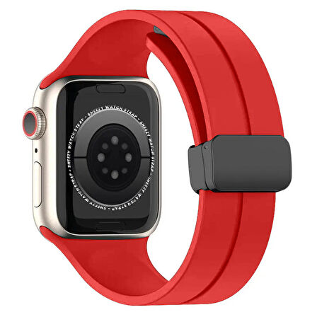 Apple Watch 38mm 40mm 41mm Seri 1 2 3 4 5 6 7 8 Se Uyumlu Coastal Manyetik Tokalı Silikon Kordon