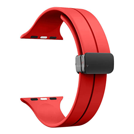 Apple Watch 38mm 40mm 41mm Seri 1 2 3 4 5 6 7 8 Se Uyumlu Coastal Manyetik Tokalı Silikon Kordon