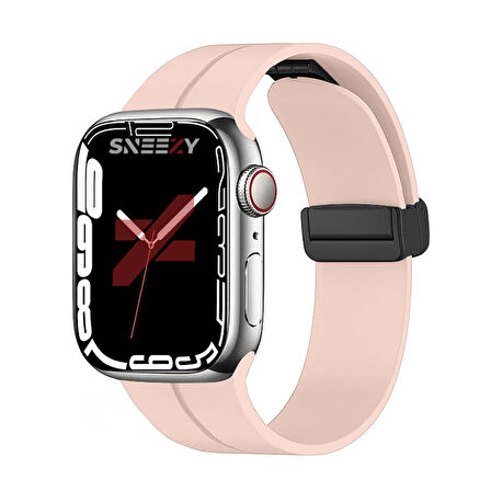 Apple Watch 38mm 40mm 41mm Seri 1 2 3 4 5 6 7 8 Se Uyumlu Coastal Manyetik Tokalı Silikon Kordon