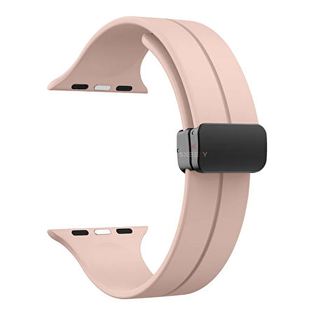 Apple Watch 38mm 40mm 41mm Seri 1 2 3 4 5 6 7 8 Se Uyumlu Coastal Manyetik Tokalı Silikon Kordon
