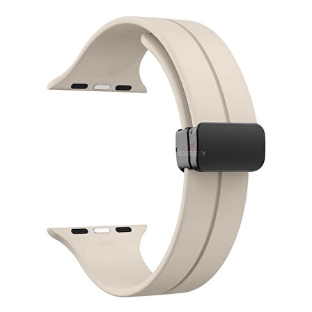 Apple Watch 38mm 40mm 41mm Seri 1 2 3 4 5 6 7 8 Se Uyumlu Coastal Manyetik Tokalı Silikon Kordon